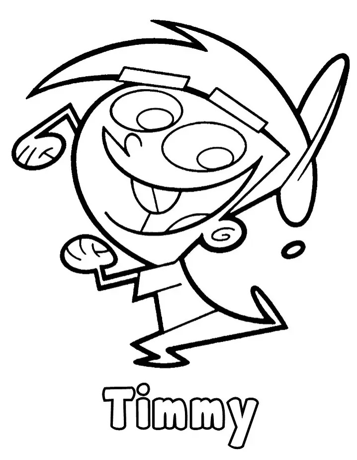 Çocuklar İçin Fairly Oddparents Boyama Sayfaları 