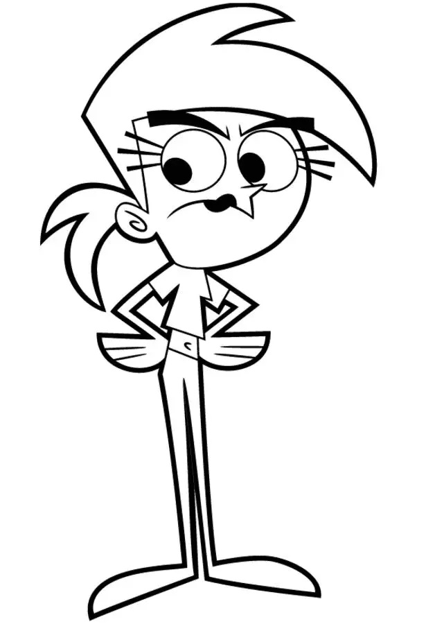 Çocuklar İçin Fairly Oddparents Boyama Sayfaları 