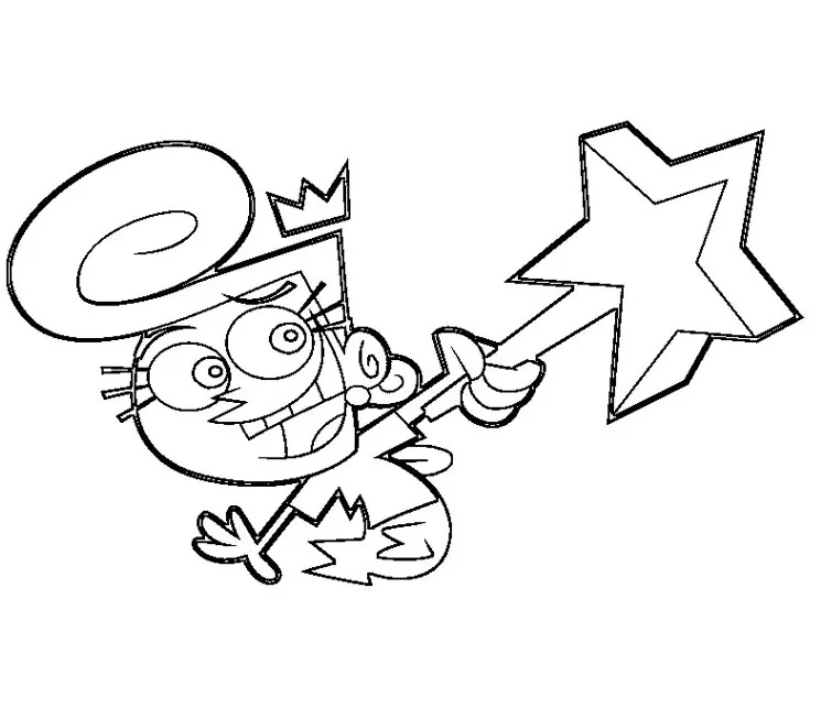 Çocuklar İçin Fairly Oddparents Boyama Sayfaları 