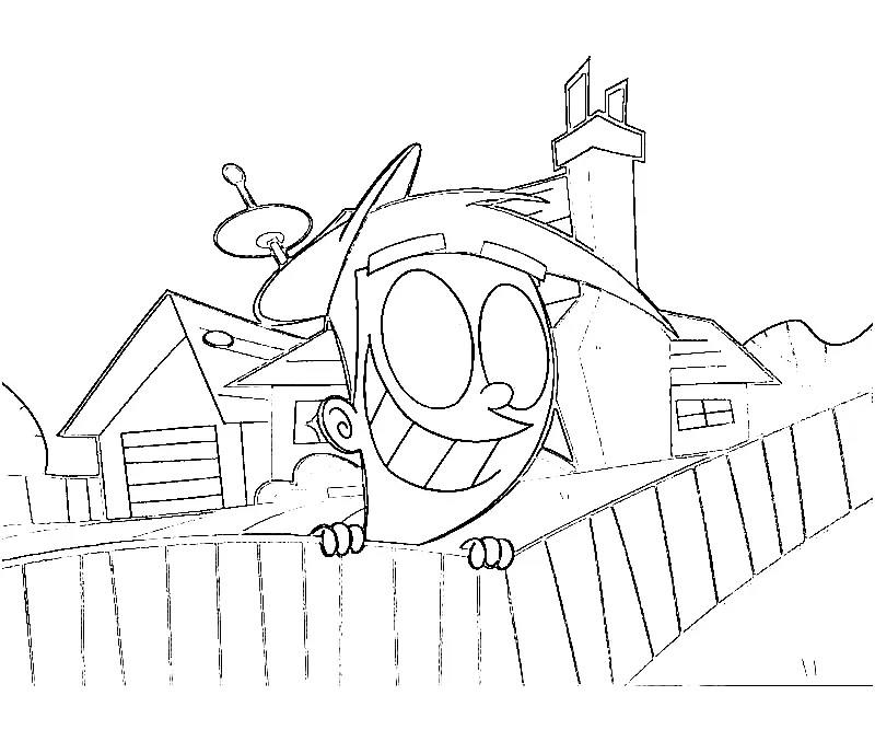 Çocuklar İçin Fairly Oddparents Boyama Sayfaları 