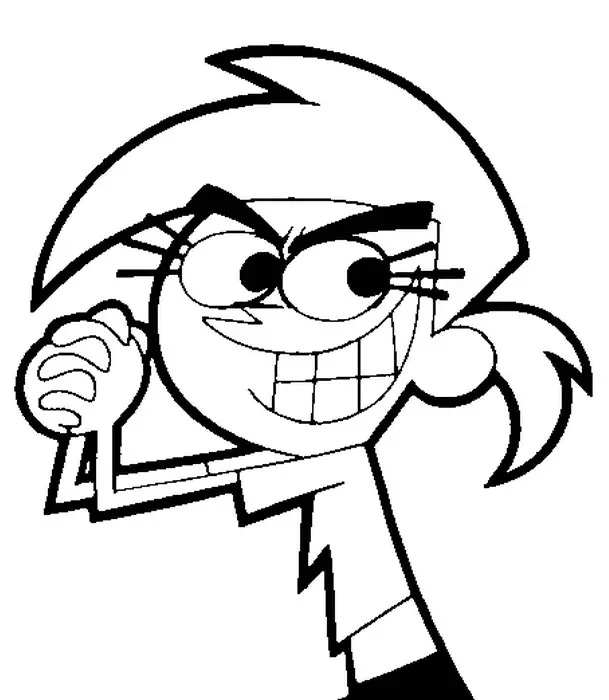 Çocuklar İçin Fairly Oddparents Boyama Sayfaları 