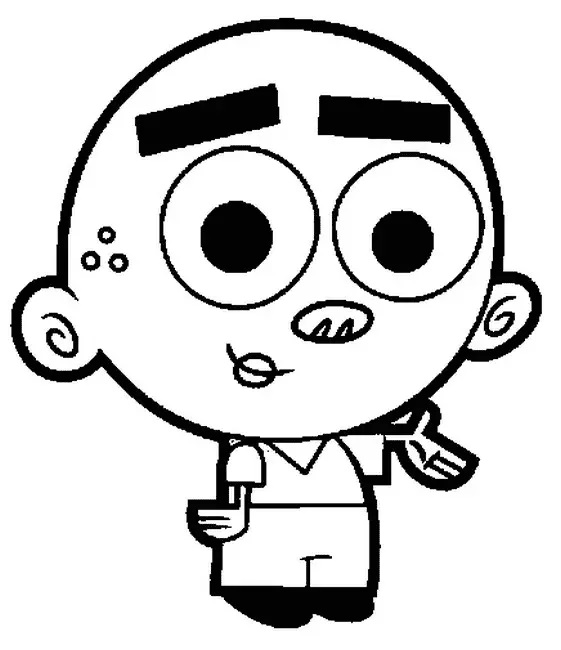 Çocuklar İçin Fairly Oddparents Boyama Sayfaları 