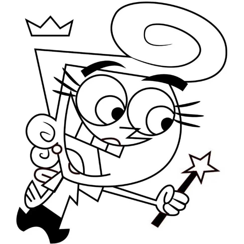 Çocuklar İçin Fairly Oddparents Boyama Sayfaları 