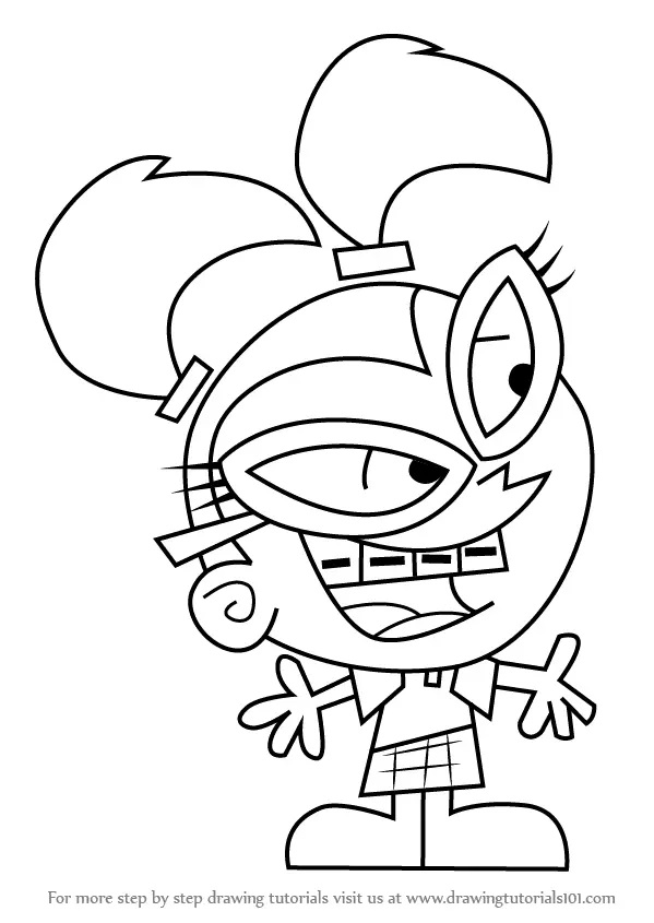Çocuklar İçin Fairly Oddparents Boyama Sayfaları 