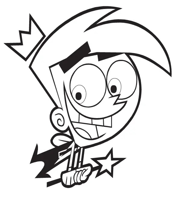 Çocuklar İçin Fairly Oddparents Boyama Sayfaları 