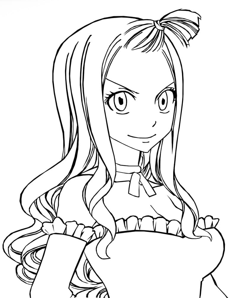 Çocuklar İçin Fairy Tail Boyama Sayfaları 