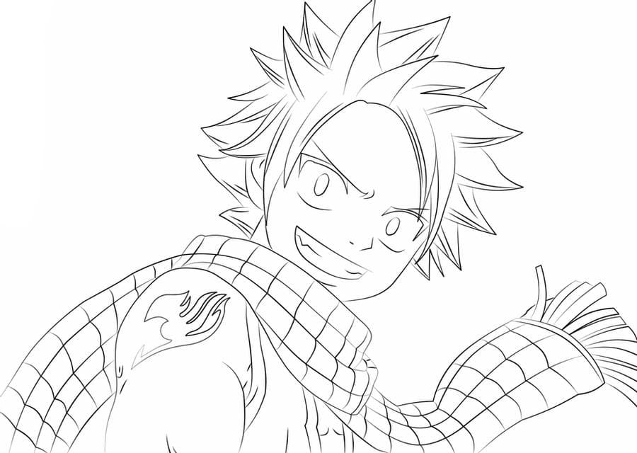 Çocuklar İçin Fairy Tail Boyama Sayfaları 