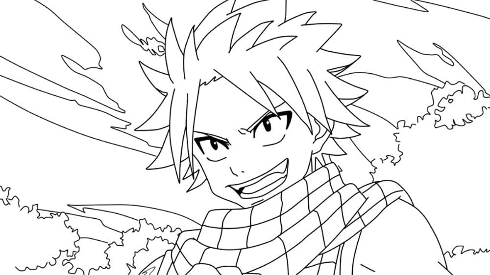 Çocuklar İçin Fairy Tail Boyama Sayfaları 