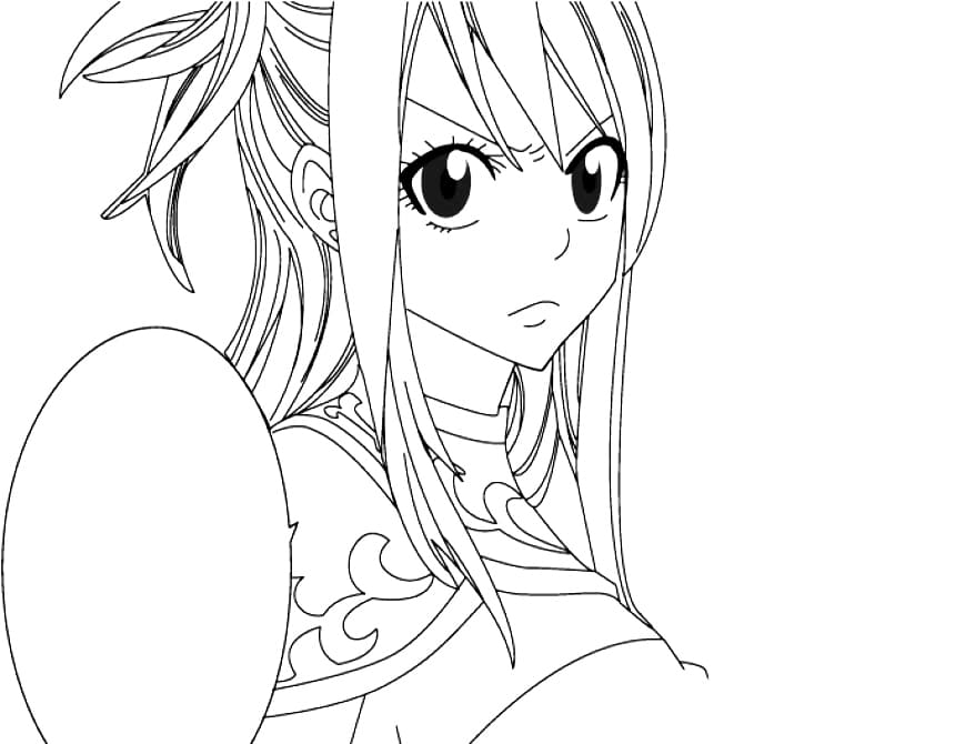 Çocuklar İçin Fairy Tail Boyama Sayfaları 
