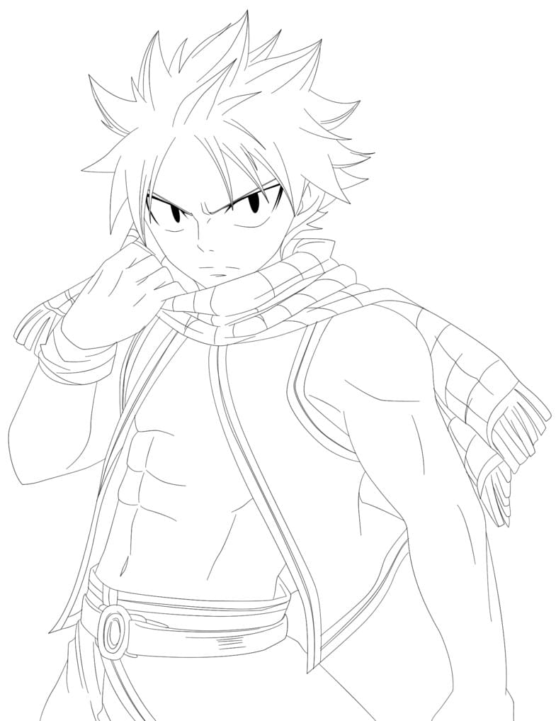 Çocuklar İçin Fairy Tail Boyama Sayfaları 