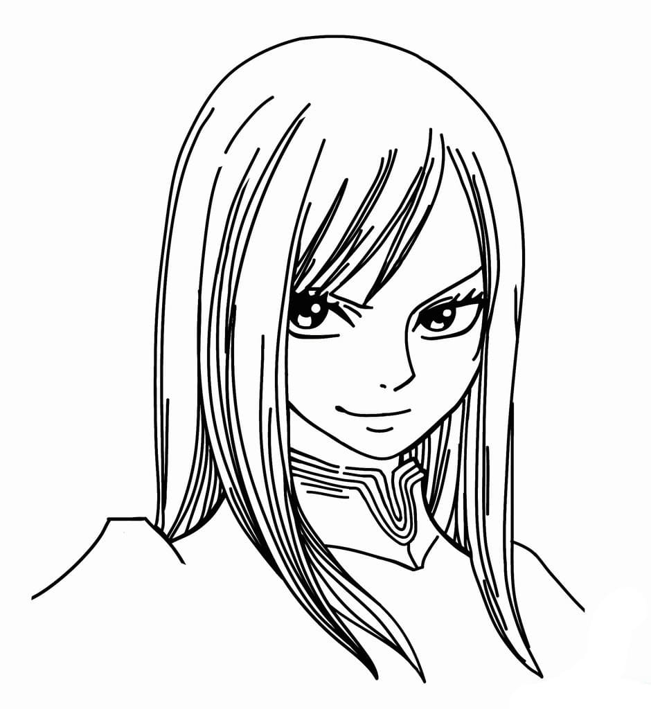 Çocuklar İçin Fairy Tail Boyama Sayfaları 