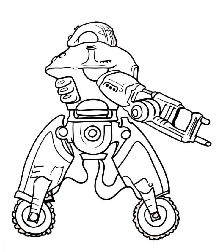 Çocuklar İçin Fallout Boyama Sayfaları 