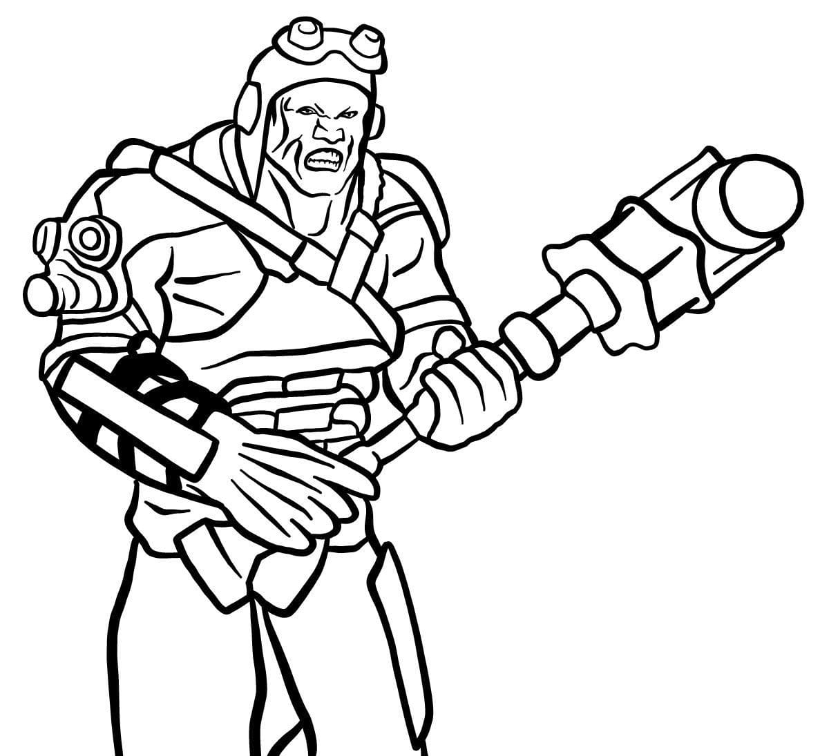 Çocuklar İçin Fallout Boyama Sayfaları 