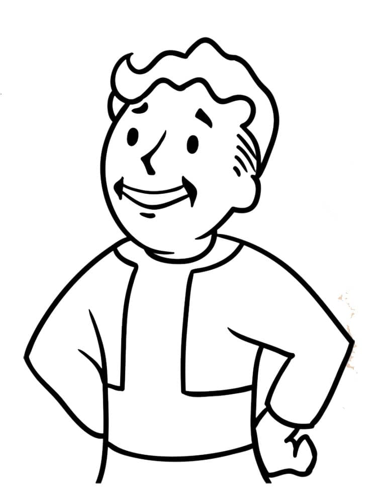Çocuklar İçin Fallout Boyama Sayfaları 