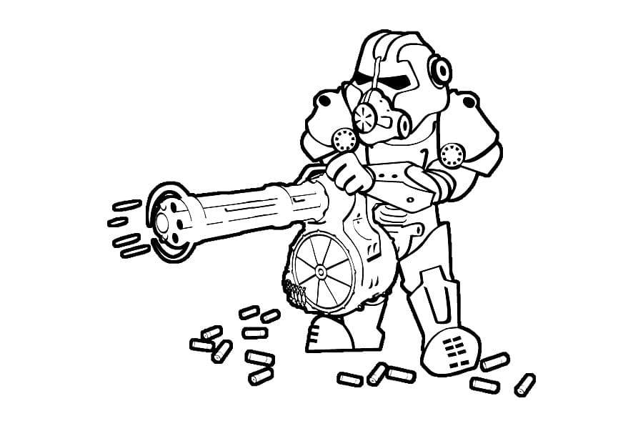 Çocuklar İçin Fallout Boyama Sayfaları 