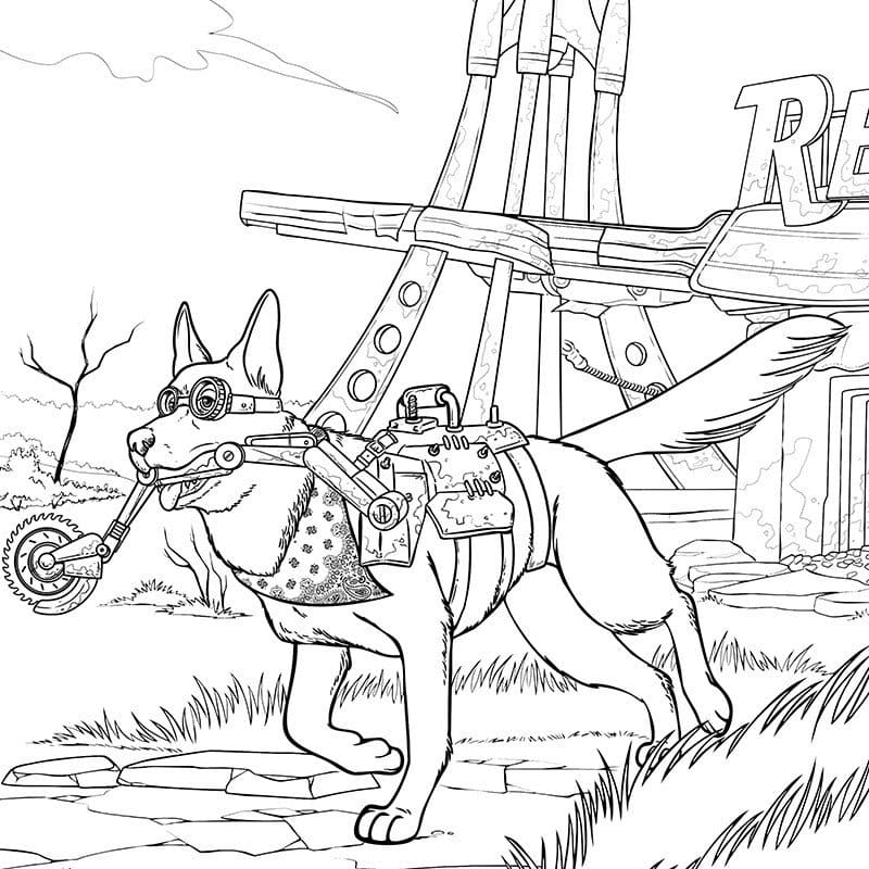 Çocuklar İçin Fallout Boyama Sayfaları 