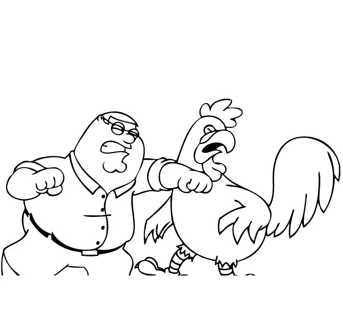 Çocuklar İçin Family Guy Boyama Sayfaları 