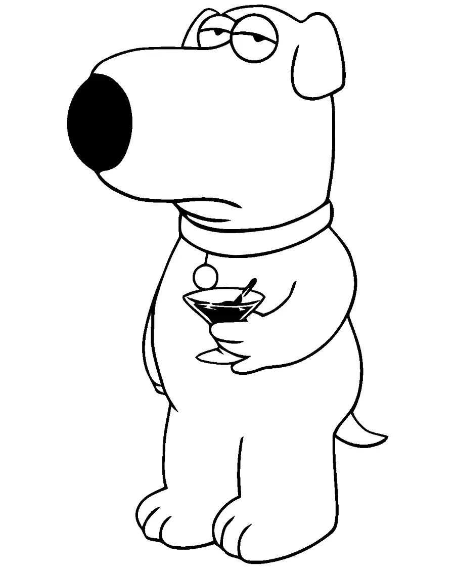 Çocuklar İçin Family Guy Boyama Sayfaları 