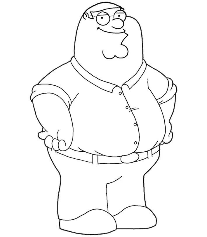 Çocuklar İçin Family Guy Boyama Sayfaları 