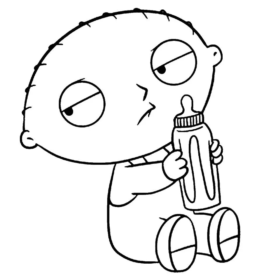 Çocuklar İçin Family Guy Boyama Sayfaları 