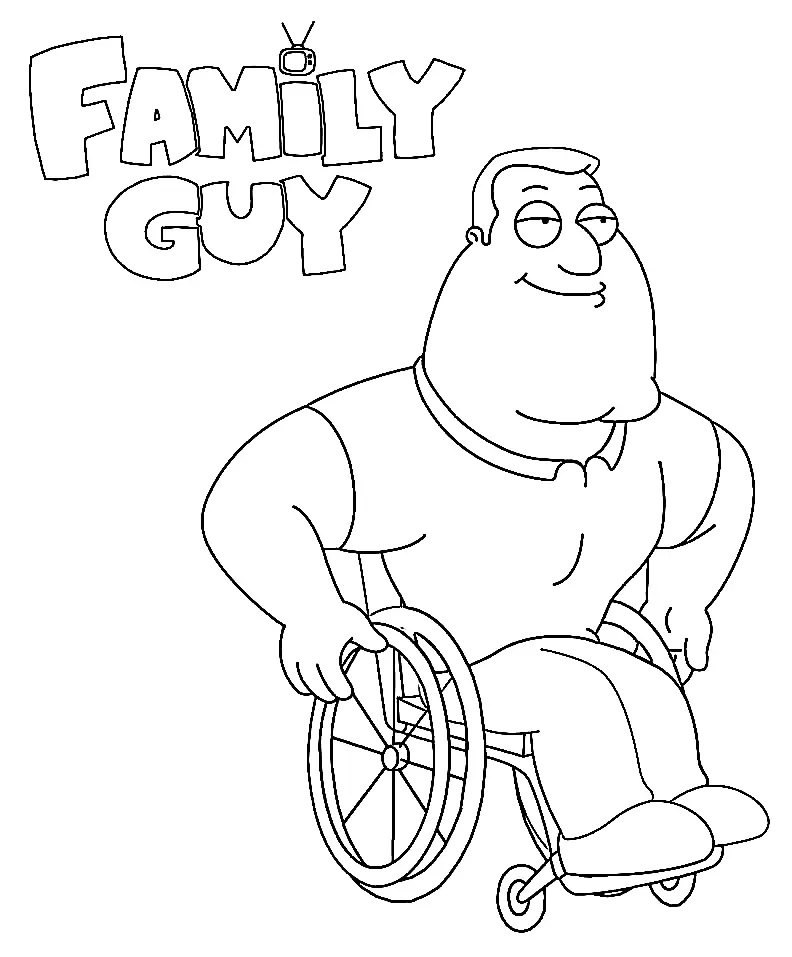 Çocuklar İçin Family Guy Boyama Sayfaları 