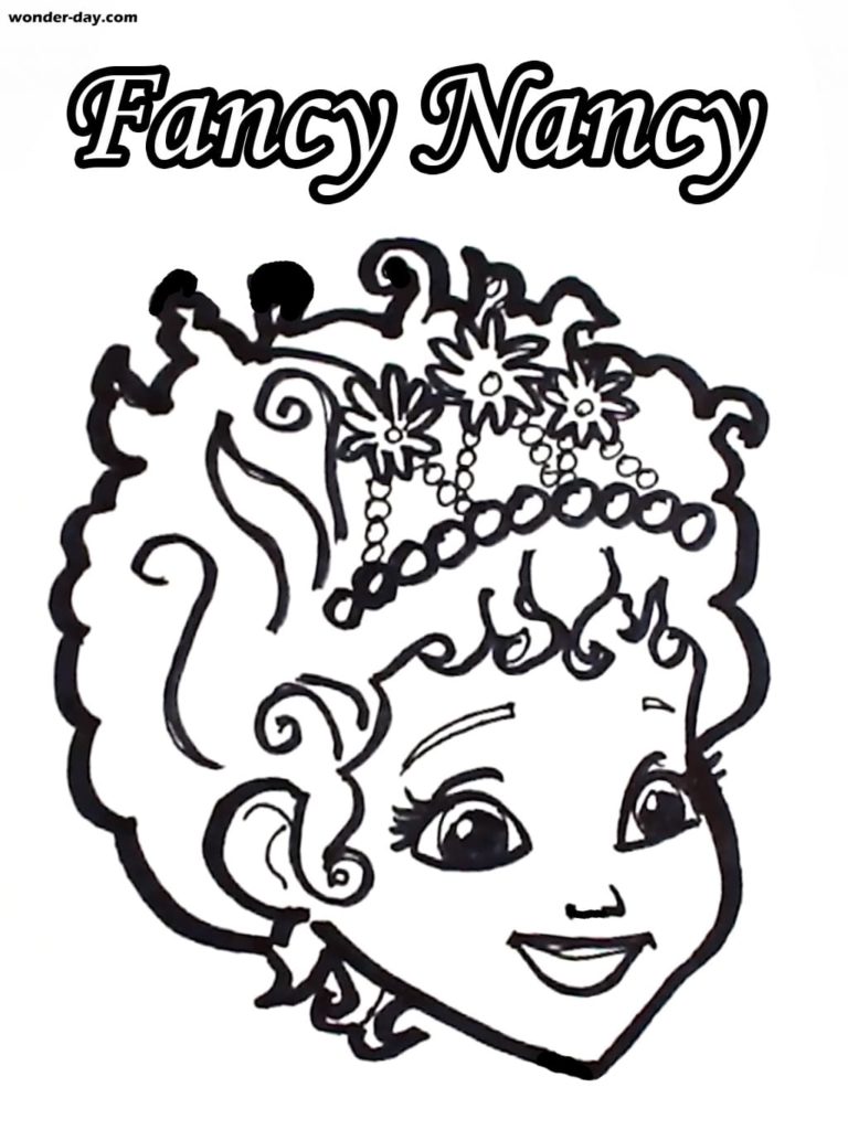 Çocuklar İçin Fancy Nancyy Boyama Sayfaları 
