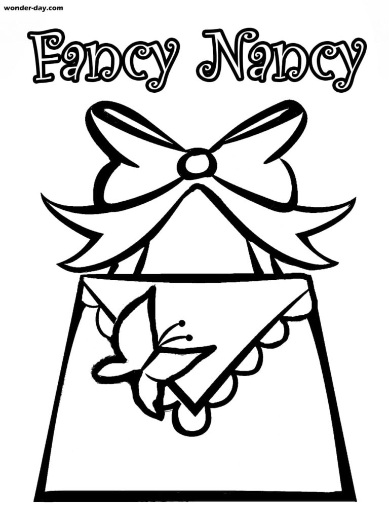 Çocuklar İçin Fancy Nancyy Boyama Sayfaları 