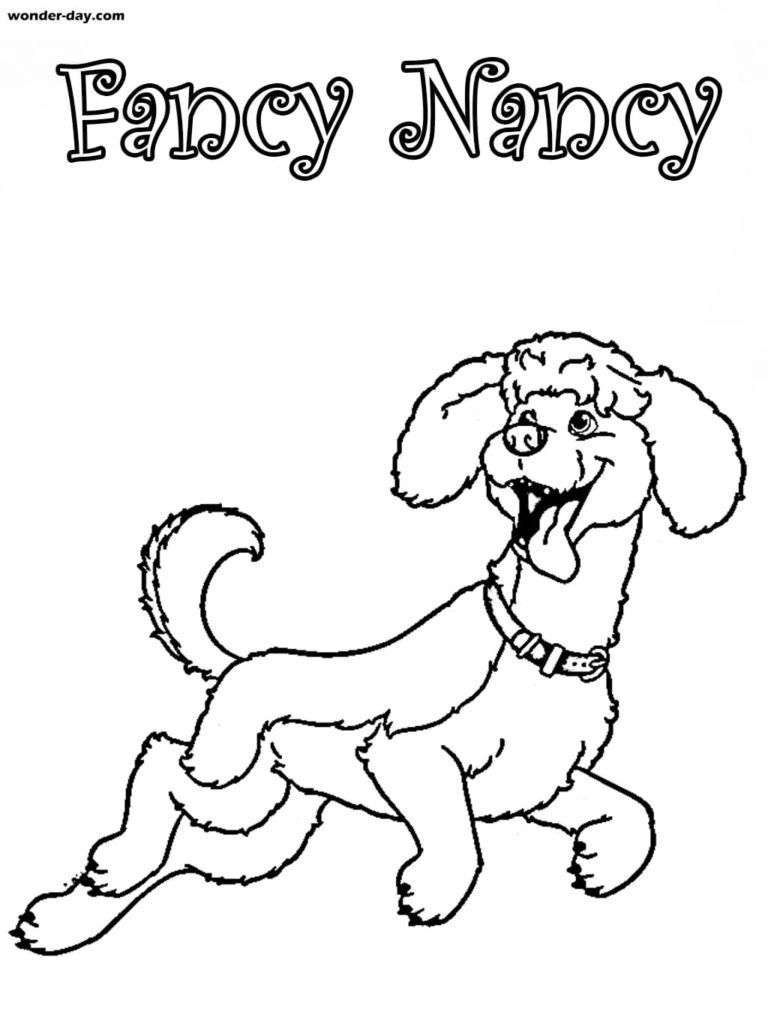 Çocuklar İçin Fancy Nancyy Boyama Sayfaları 