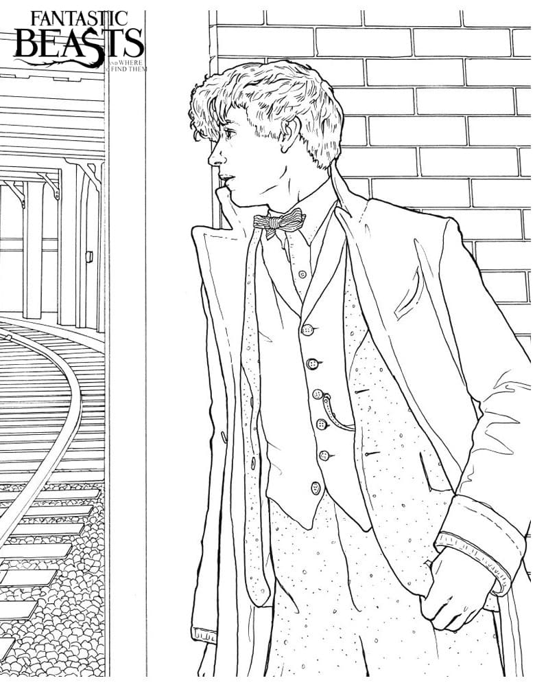 Çocuklar İçin Fantastic Beasts Boyama Sayfaları 