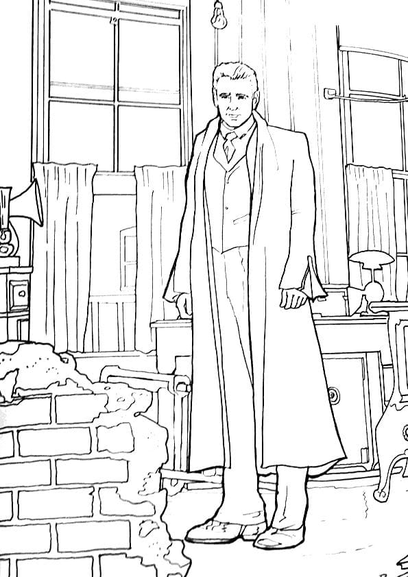 Çocuklar İçin Fantastic Beasts Boyama Sayfaları 