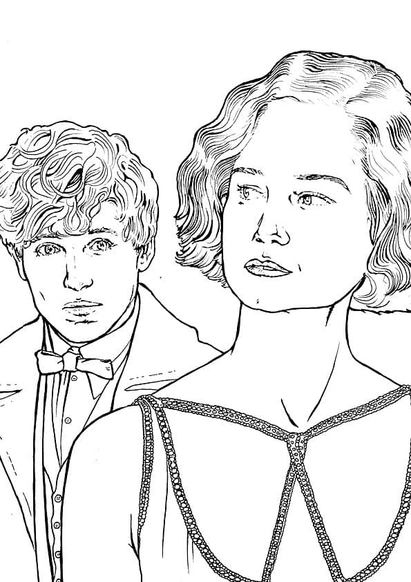 Çocuklar İçin Fantastic Beasts Boyama Sayfaları 