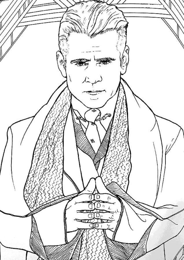 Çocuklar İçin Fantastic Beasts Boyama Sayfaları 