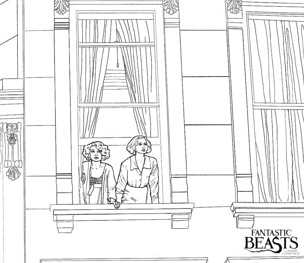 Çocuklar İçin Fantastic Beasts Boyama Sayfaları 