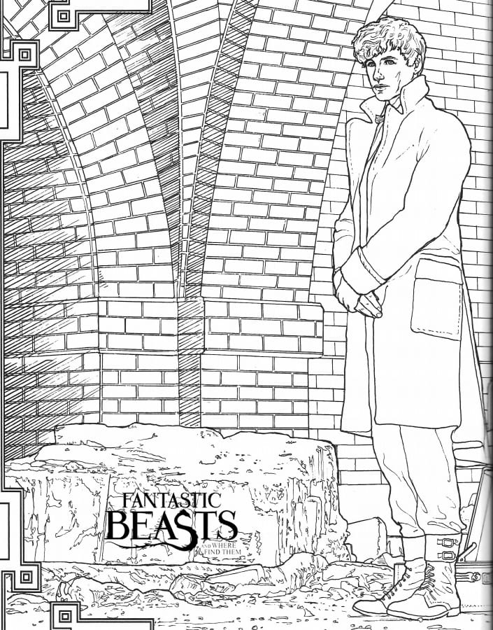 Çocuklar İçin Fantastic Beasts Boyama Sayfaları 