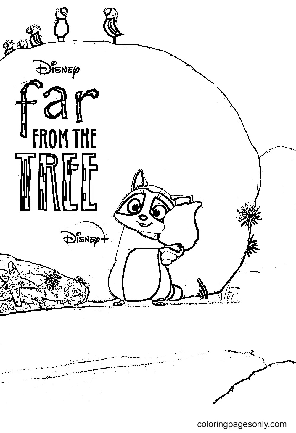 Çocuklar İçin Far from the Tree Boyama Sayfaları 
