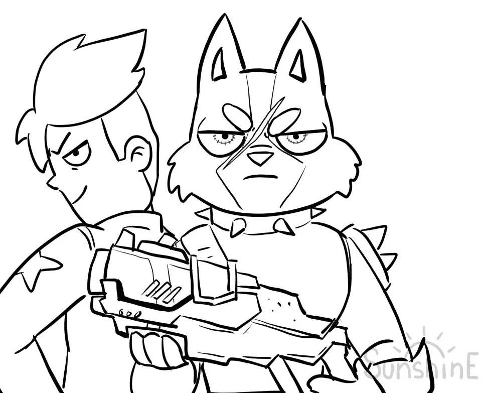 Çocuklar İçin Final Space Boyama Sayfaları 