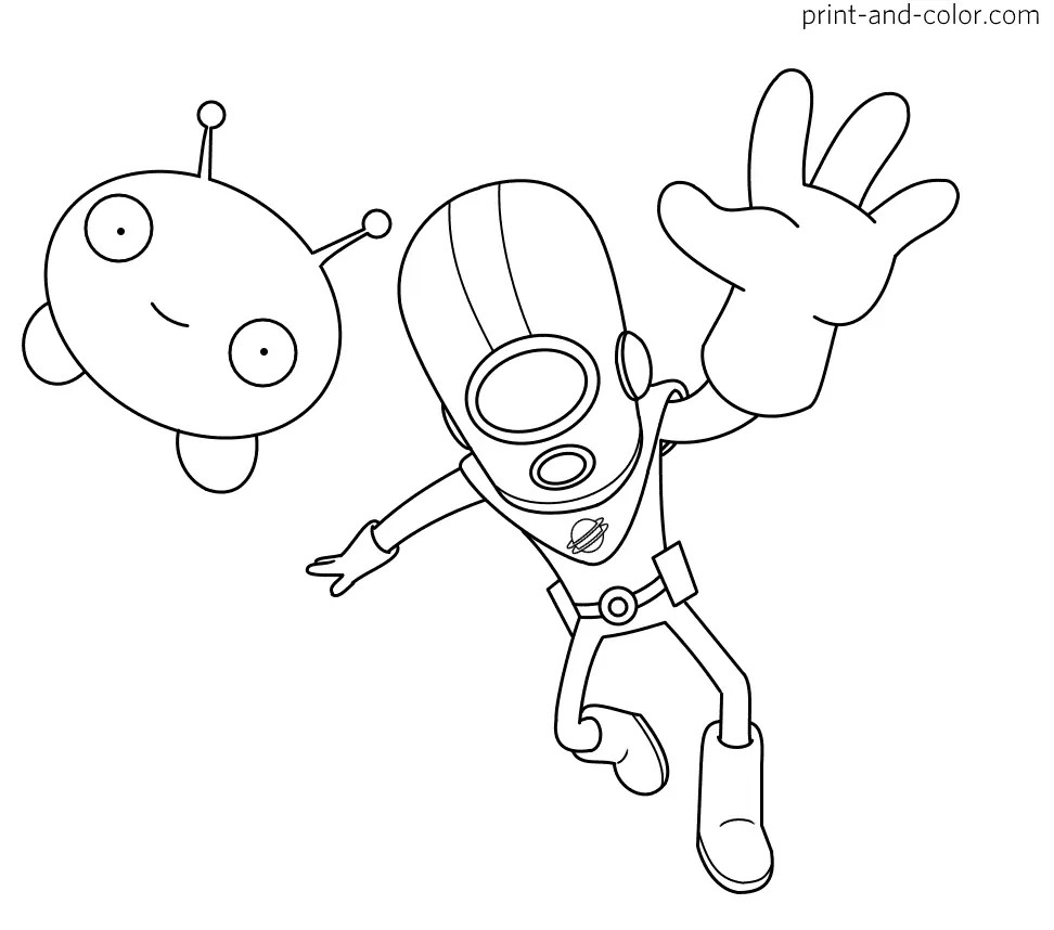Çocuklar İçin Final Space Boyama Sayfaları 