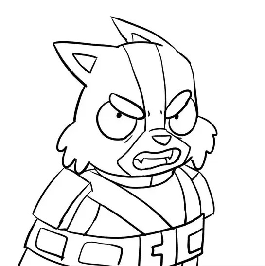 Çocuklar İçin Final Space Boyama Sayfaları 