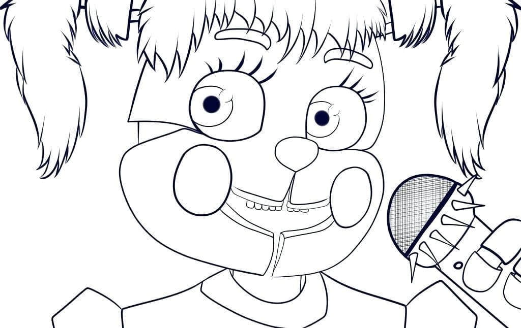 Çocuklar İçin Five Nights At Freddy Boyama Sayfaları 