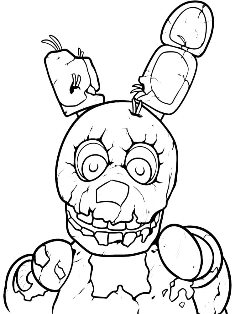 Çocuklar İçin Five Nights At Freddy Boyama Sayfaları 
