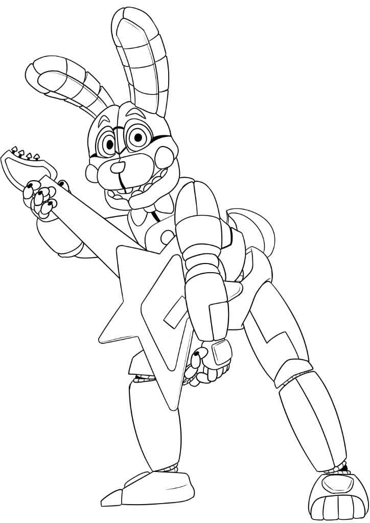 Çocuklar İçin Five Nights At Freddy Boyama Sayfaları 