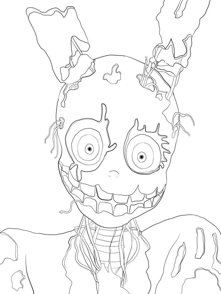 Çocuklar İçin Five Nights At Freddy Boyama Sayfaları 