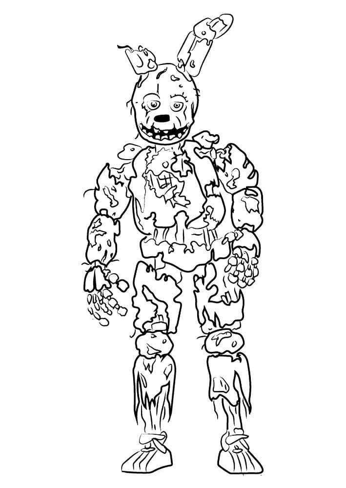Çocuklar İçin Five Nights At Freddy Boyama Sayfaları 