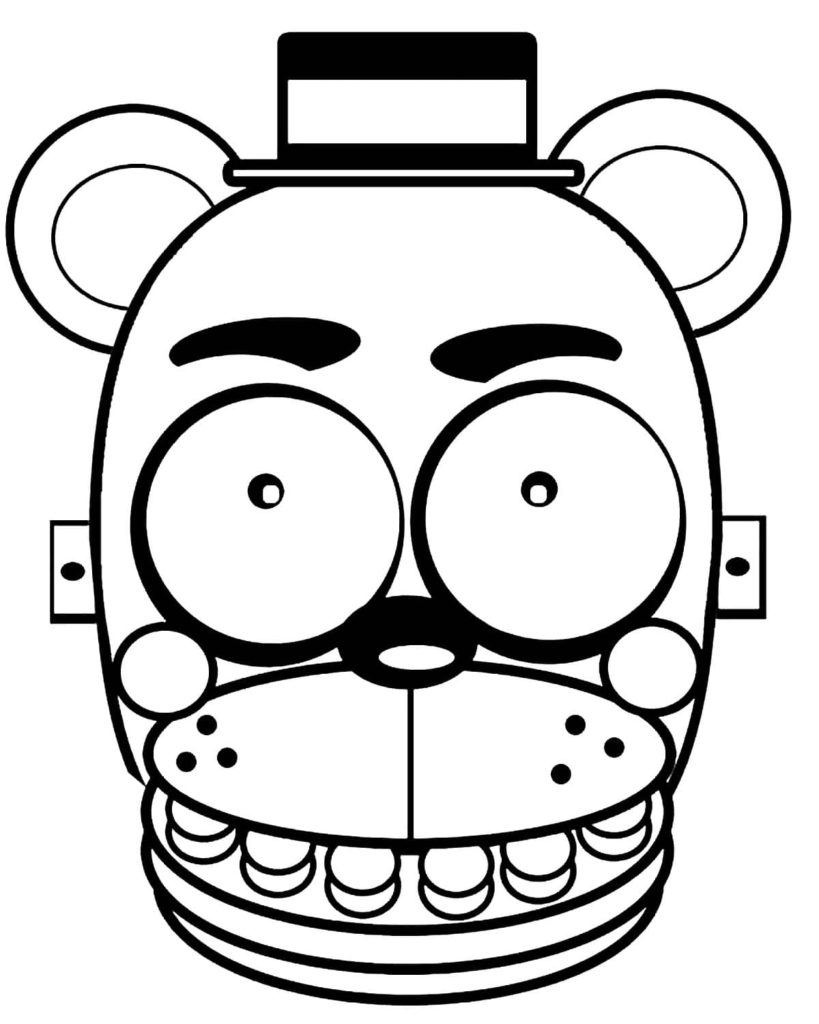 Çocuklar İçin Five Nights At Freddy Boyama Sayfaları 