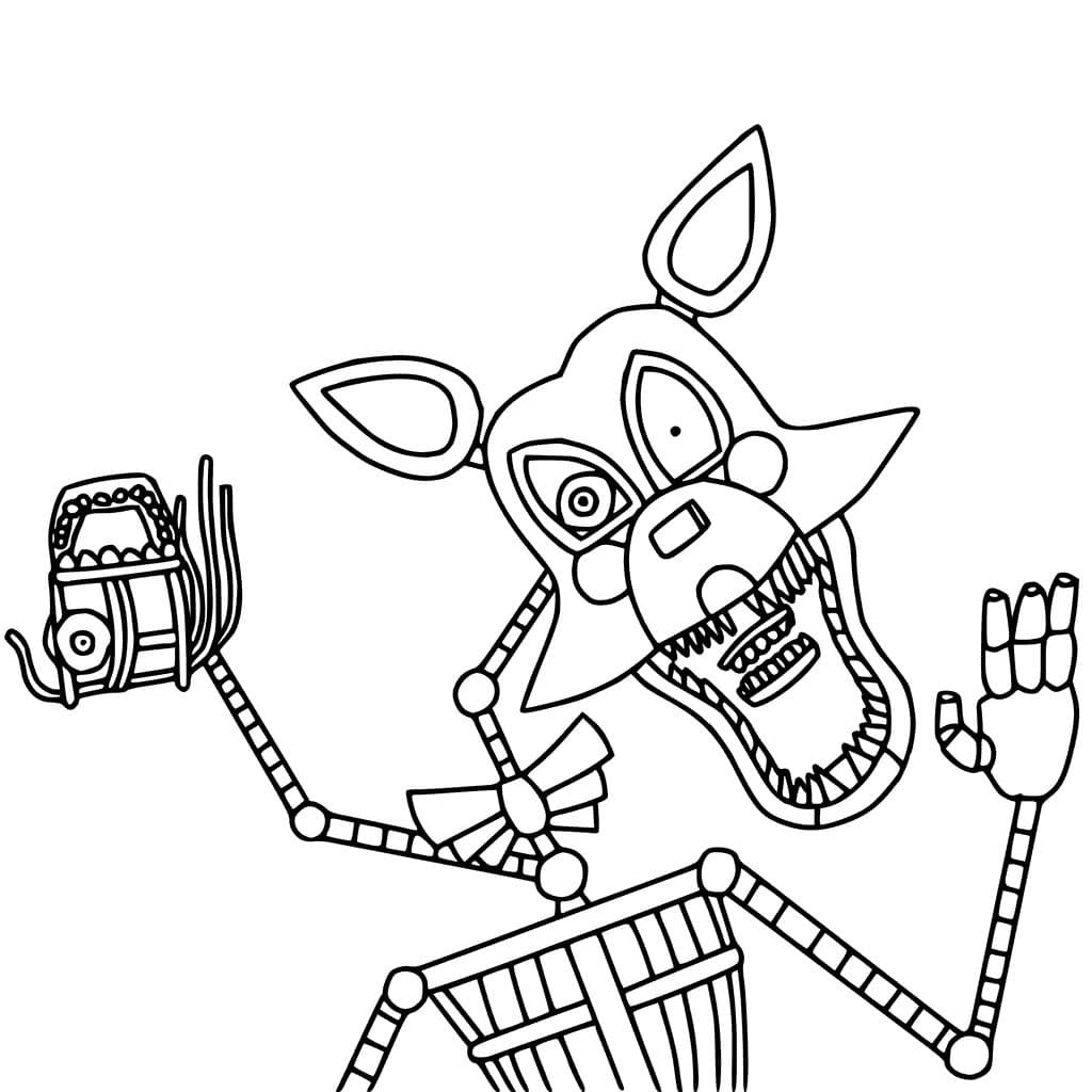Çocuklar İçin Five Nights At Freddy Boyama Sayfaları 
