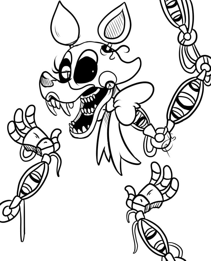 Çocuklar İçin Five Nights At Freddy Boyama Sayfaları 
