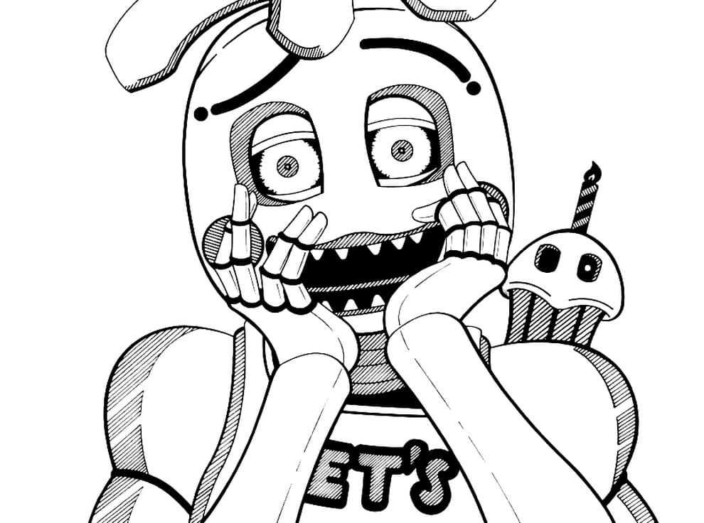 Çocuklar İçin Five Nights At Freddy Boyama Sayfaları 