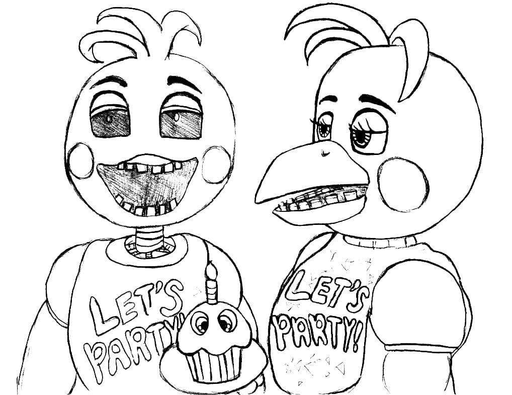 Çocuklar İçin Five Nights At Freddy Boyama Sayfaları 