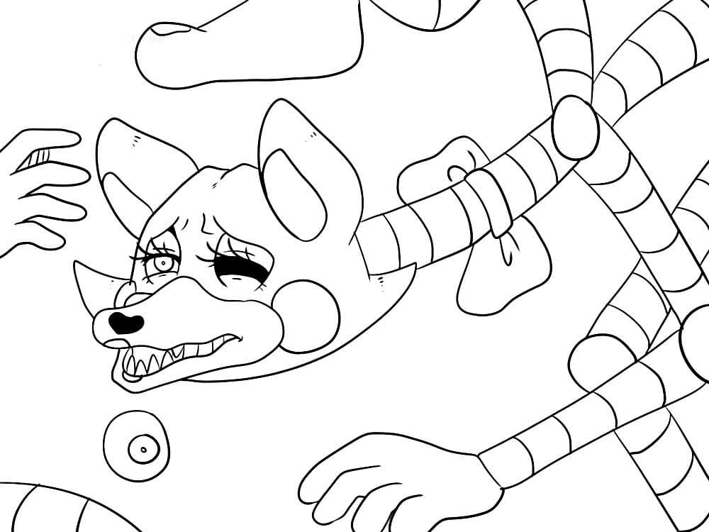 Çocuklar İçin Five Nights At Freddy Boyama Sayfaları 