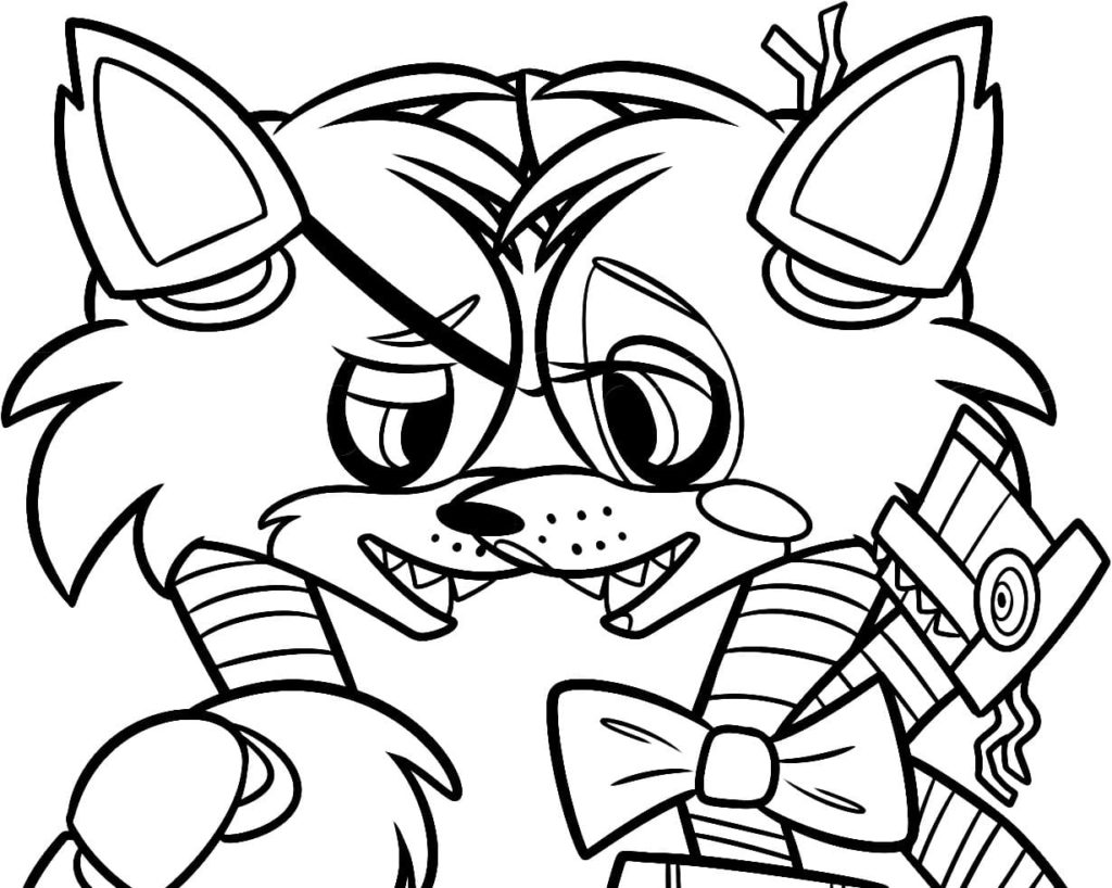 Çocuklar İçin Five Nights At Freddy Boyama Sayfaları 